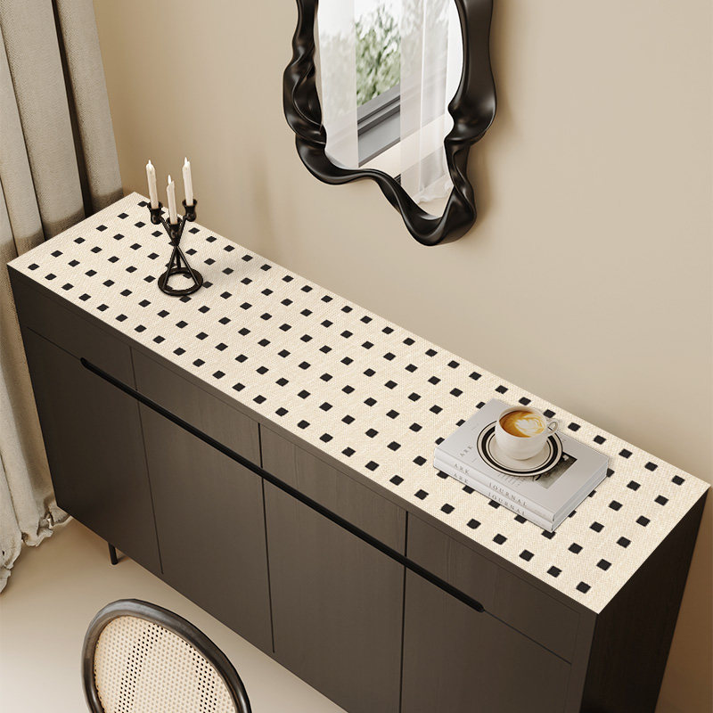 桌垫餐边柜电视柜桌布防水防油法式斗柜酒柜玄关鞋柜台面垫盖布,居家布艺,桌布,淘宝优惠券,粉丝福利购,淘宝优惠卷