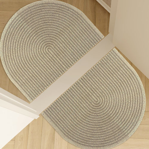 耐利森丝圈侘寂风入户门地垫防滑