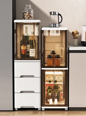 Bathroom storage cabinet multi-layer kitchen storage cabinet