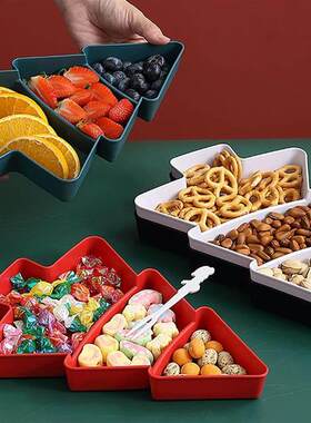 Christmas Tree Fruit Plate Marry Christmas Party Decorations