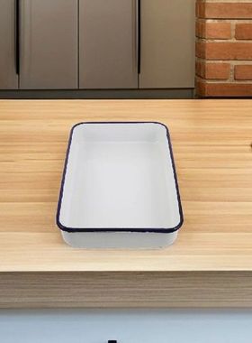 Enamel Baking Pan Lasagna Dish Roast Chicken Roasting