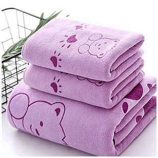 3PCS Shower Towels Bath Towel Men Women Towels Bathing Hotel