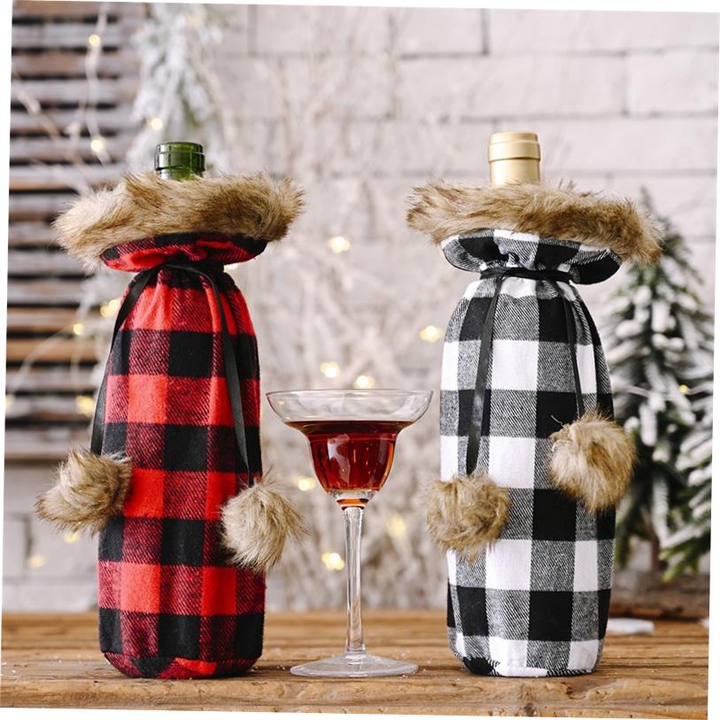 christmas decoration Christmas wine bottle covers 圣诞酒瓶套