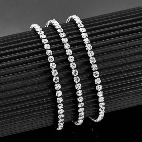 Adjustable Bracelets Shiny Stainless Steel Choker for Women