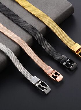 8/10/12/16mm Stainless Steel Mesh Watch Strap Bracelet