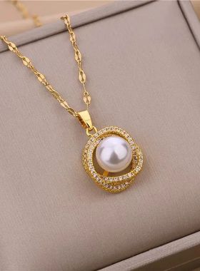 New In Korean Fashion Luxury Flower Pearl Pendant Choker
