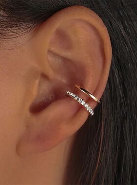 Fashion Exquisite Rhinestone Decor Ear Cuff earring for