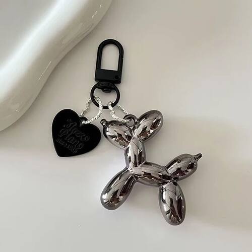 Fashion Keychain Punk Balloon Dog Keychains for Women Bag