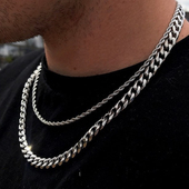 Temperament Chain Fashion 2024 Cube Rope Men Necklace