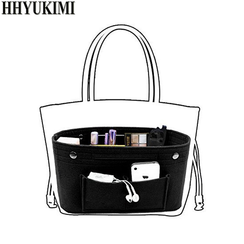 化妆包fashion felt cloth inner bag women fashion handbag mul