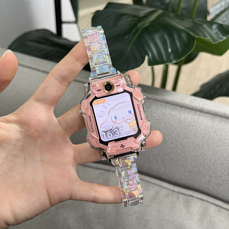 适用小天才电话手表Z8表带Z7巅峰版Z6树脂透明15表链Z3/Z1S/Y03/Z1/Q1A儿童Z2y镭射保护壳d2智能腕带配件学生怎么样,好用不?