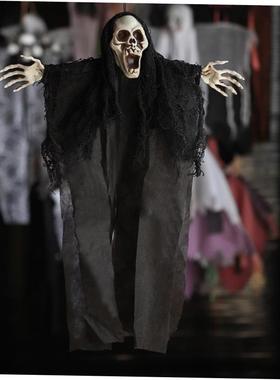 Halloween ghost decoration props Grimace skull pendant万圣节