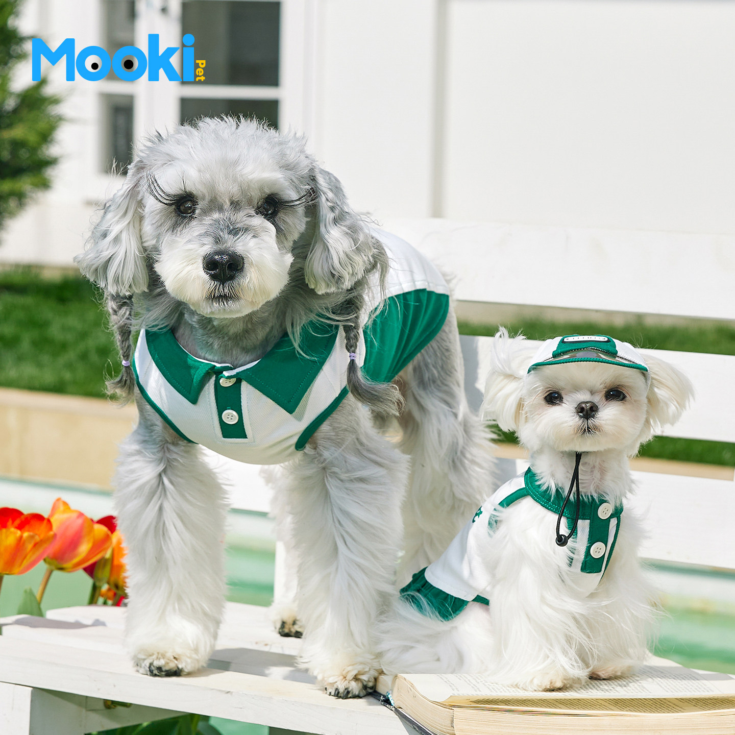 mookipet狗狗夏季裙子小狗背心小型犬比熊雪纳瑞宠物服饰泰迪衣服