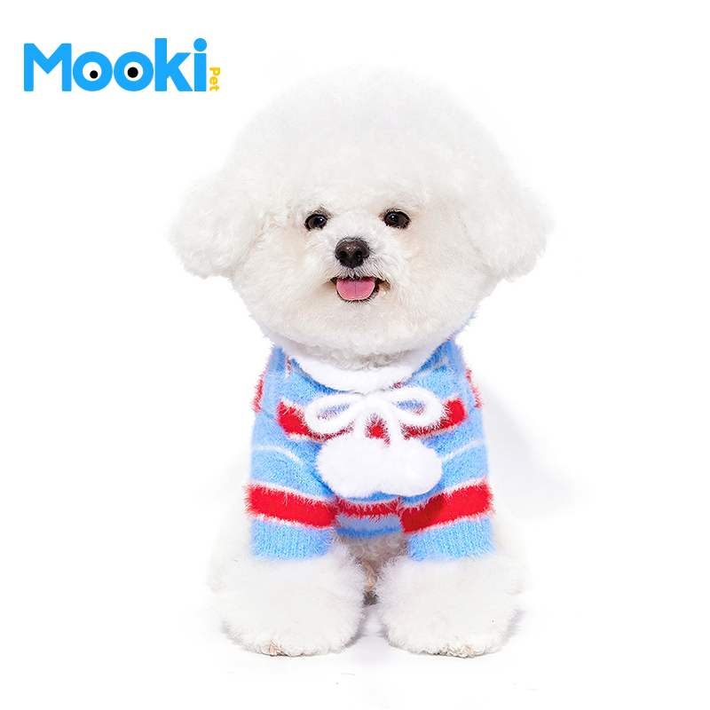 宠物猫咪狗狗新年装保暖连帽毛衣