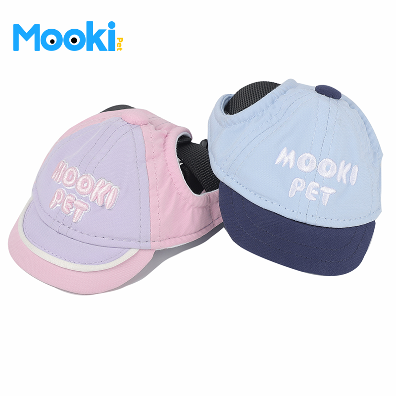 狗狗猫咪露耳朵棒球帽mookipet
