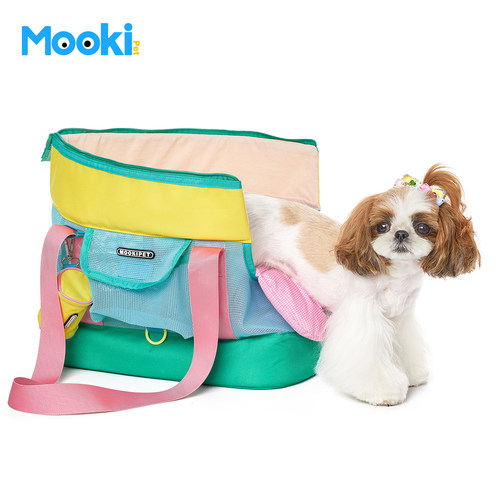 mookipet夏季马卡龙透气携宠包