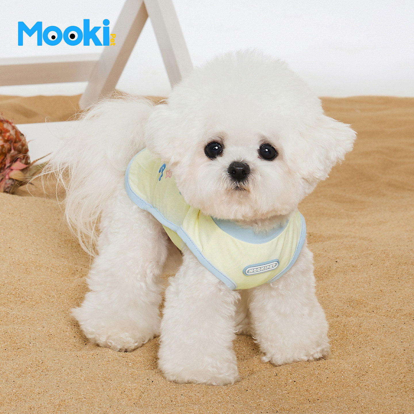 mookipet狗狗夏季凉感背心比熊雪纳瑞约克夏小型犬透气宠物衣服