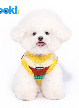 mookipet狗狗猫咪毛衣新款比熊泰迪雪纳瑞约克夏小型犬衣服背心