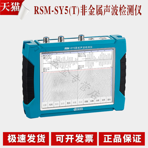 武汉中岩RSM-SY5（T）非金属声波检测仪超声波探伤仪裂缝深度检测