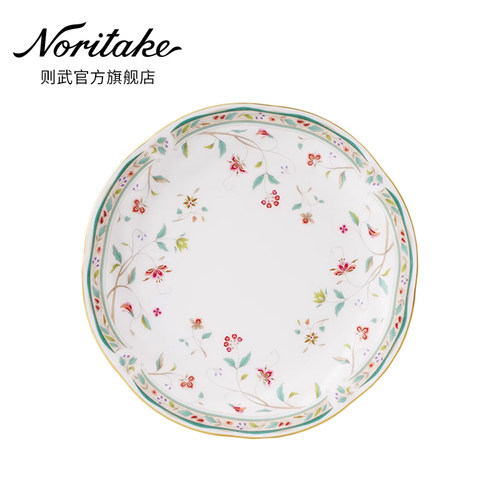 noritake则武花更纱小清新点心盘