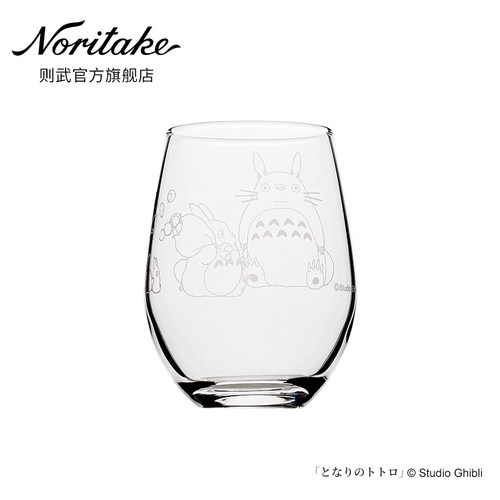 Noritake玻璃卡通龙猫水杯