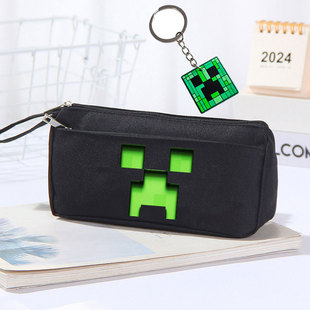 赠送挂件套装MC我的世界笔袋末影人卡通铅笔盒大容量苦力怕铅笔袋