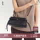 直见吟风波士顿包轻奢小众高级头层真牛皮通勤单肩斜挎枕头女包包