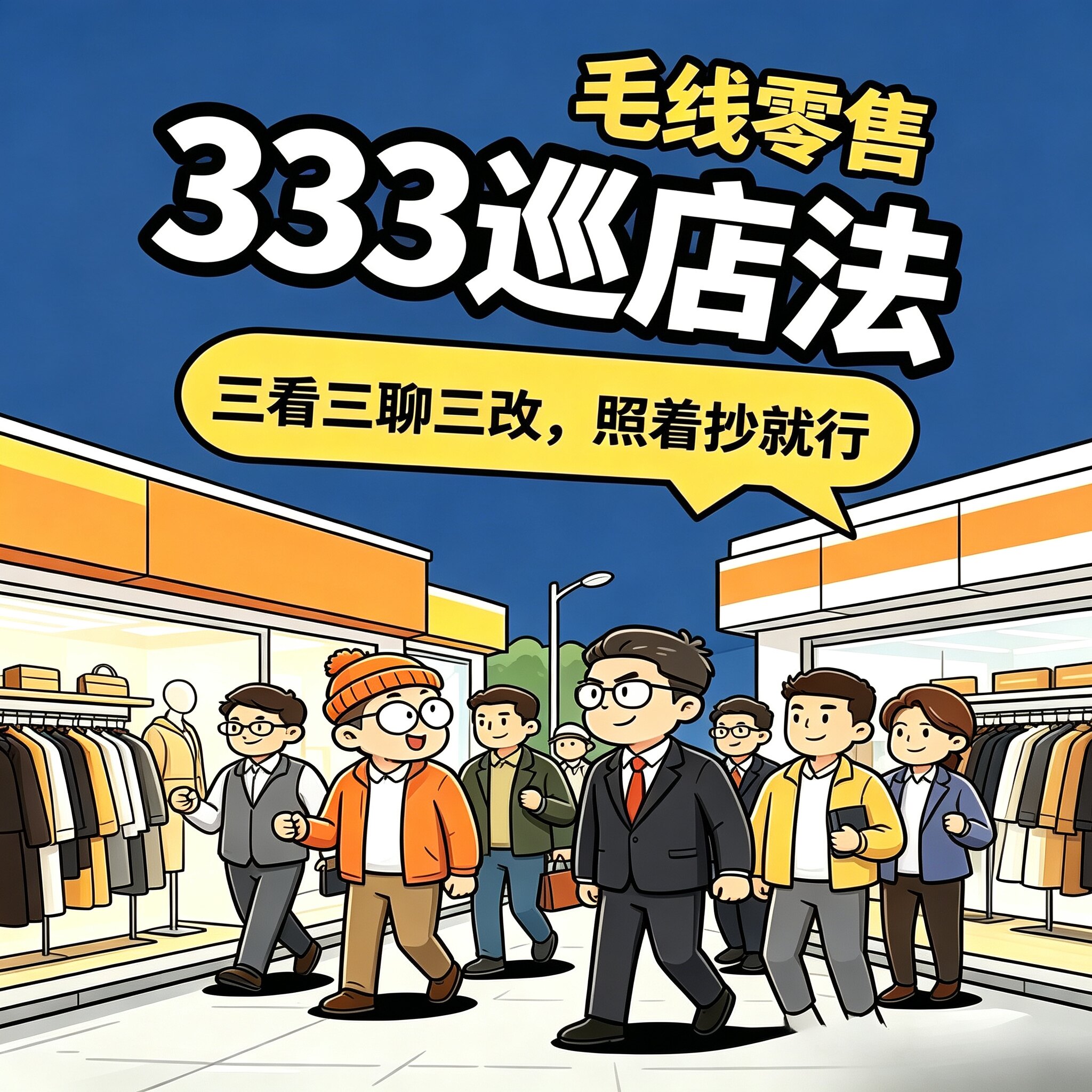 服装毛线零售门店333巡店法门店督导运营管理落地实操方法教程