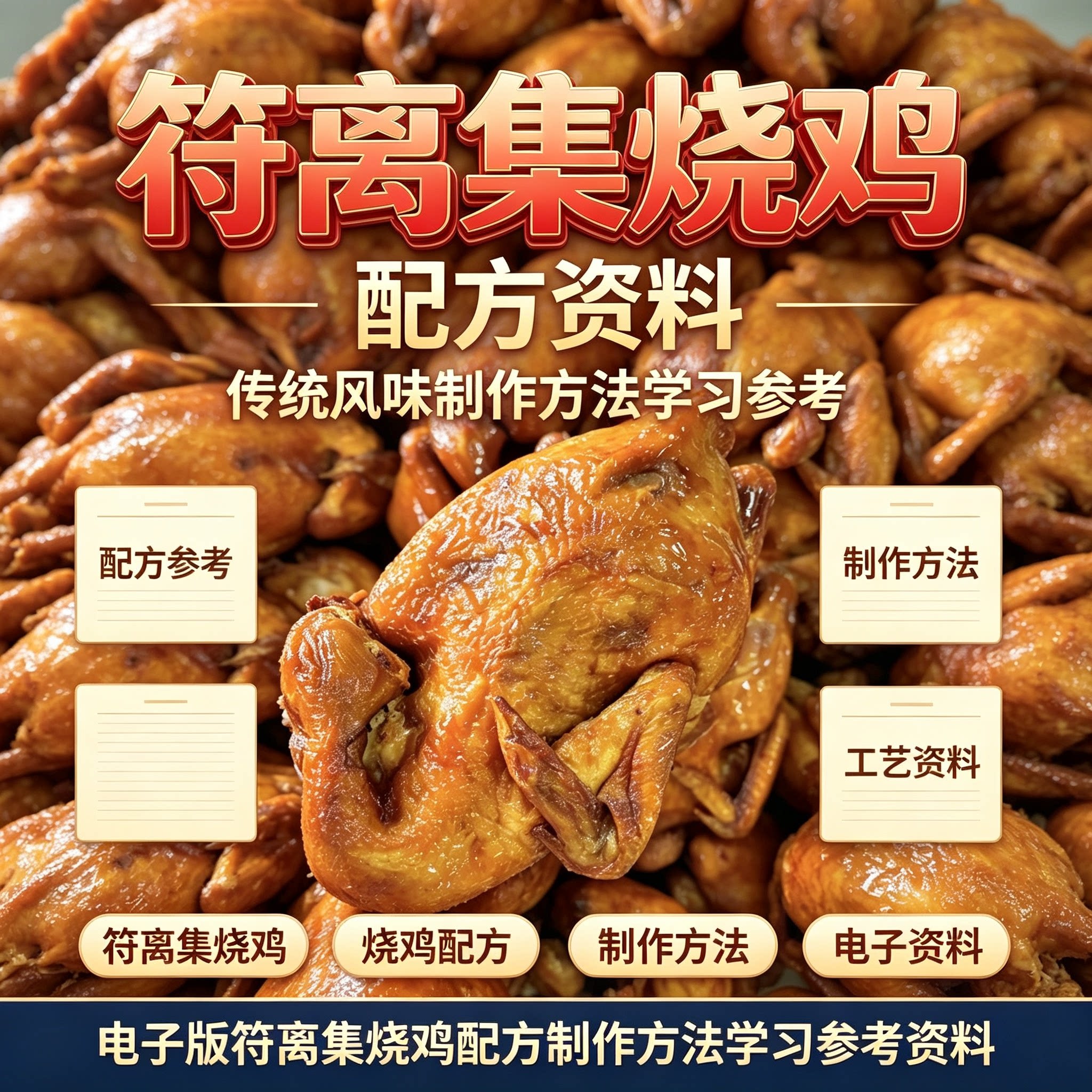 全套符离集烧鸡配方零基础商用制作技术教程电子版学习参考资料