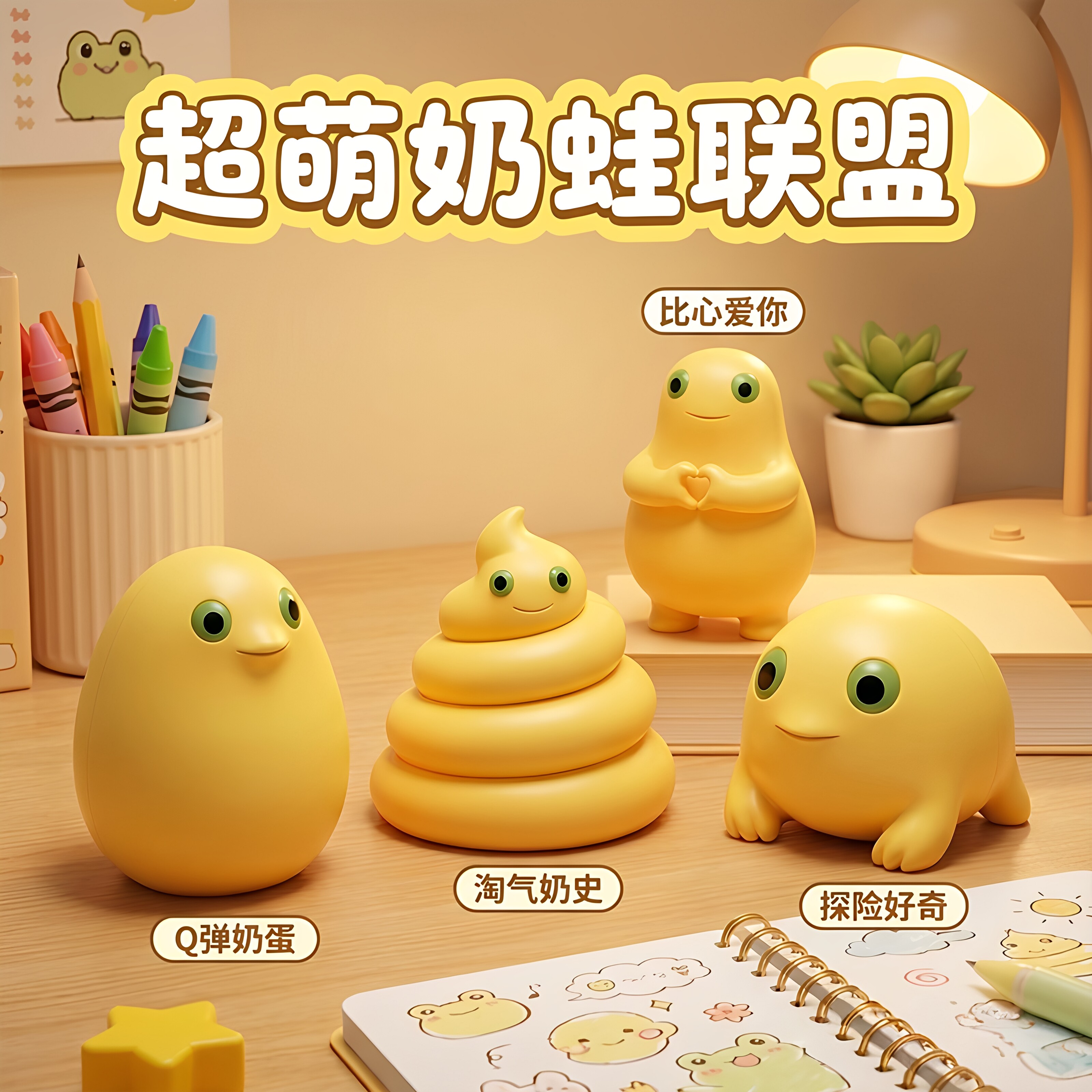 奶蛙猎奇摆件萌物抽象可图片