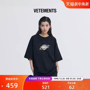 休闲短袖 VETEMENTS夏季 直喷印花男女同款 星球数码 T恤65352009 新款