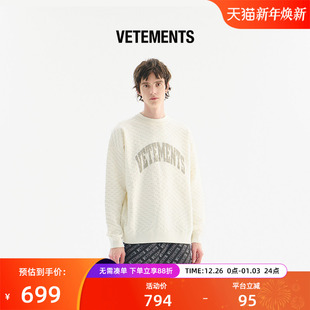 针织衫 休闲宽松百搭套头男女款 64170002 毛衣针织衫 VETEMENTS新品