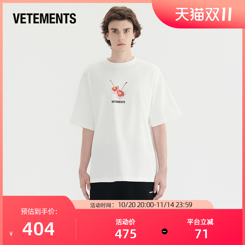 宽松短袖VETEMENTS休闲中性款