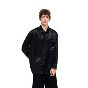 中性款 衬衫 潮流宽松休闲上衣36130002 珍珠领带长袖 VETEMENTS新款