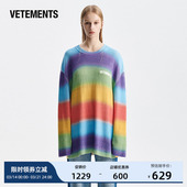 男女宽松休闲圆领针织衫 情侣打底衫 63170002 新款 VETEMENTS春季