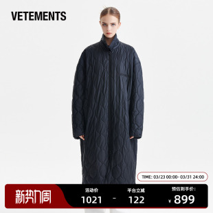 过膝棉大衣63512301 男女同款 VETEMENTS秋冬棉服时尚 潮流百搭长款
