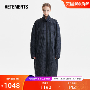 过膝棉大衣63512301 男女同款 VETEMENTS秋冬棉服时尚 潮流百搭长款