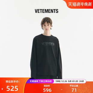 VETEMENTS秋冬新品 卫衣男女oversize宽松圆领套头卫衣34550010