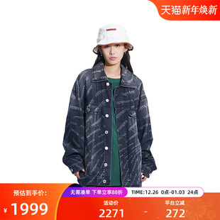 VETEMENTS新款 满印LOGO休闲纯棉100%牛仔夹克35516001 男女同款