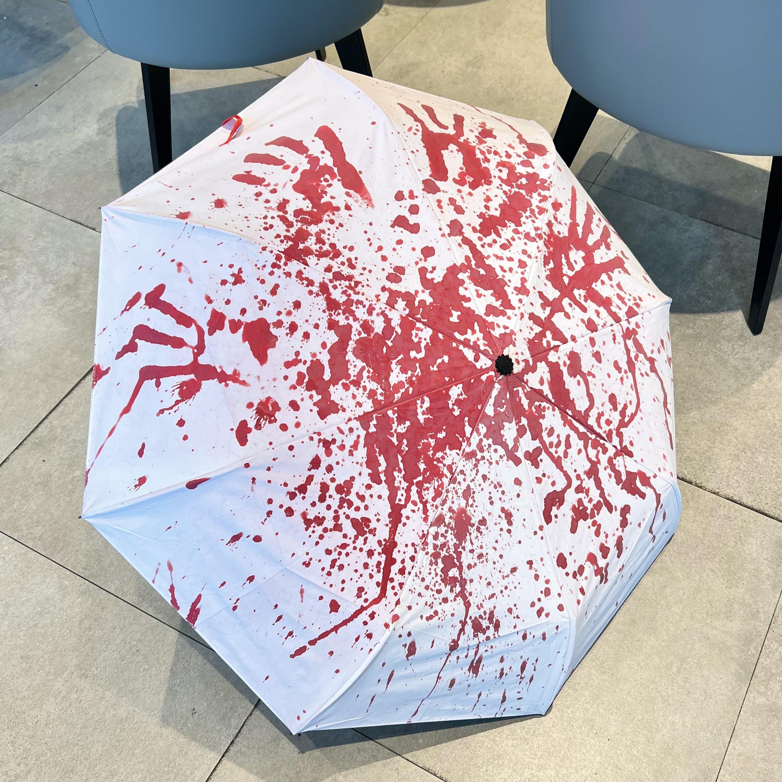 遇水变色伞高颜值渐变自动晴雨两用伞全自动遮阳趣味小众自动伞