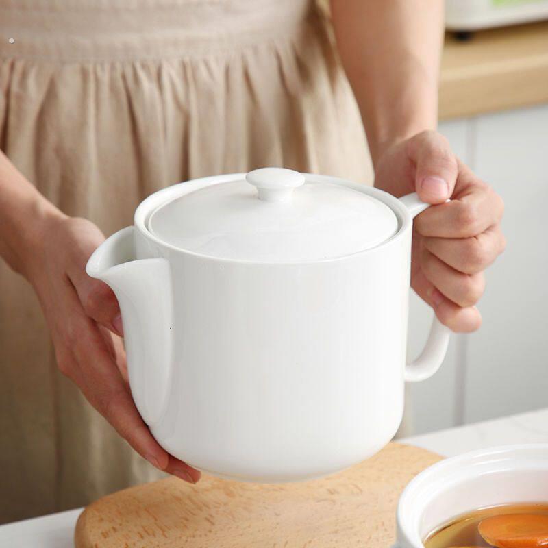 陶瓷汤油分离器滤油器神器大号炖盅家用隔油碗厨房漏沥过滤喝汤壶