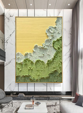 客厅玄关装饰画走廊挂画过道手绘厚机理立体油画沙发背景墙落地画