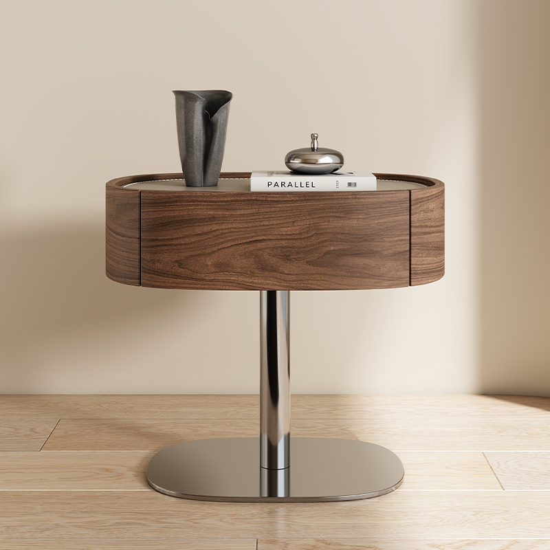 现代简约实木轻奢床头柜