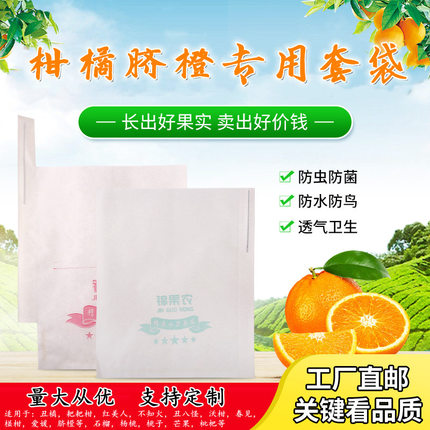 橘子专用袋柑橘套袋耙耙柑红美人爱媛防晒果袋橙子草莓樱桃保护袋