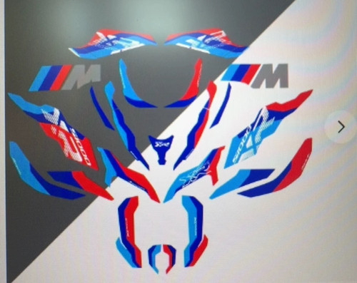 适合宝马S1000XR 摩托车改装全车贴纸2020-2024 拉花防水版花贴纸