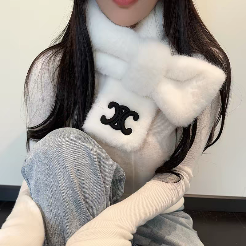 千金感加厚仿兔毛交叉围脖2026冬季新款高级感时尚短毛绒保暖围脖,服饰配件/皮带/帽子/围巾,围巾/丝巾/披肩,淘宝优惠券,粉丝福利购,淘宝优惠卷