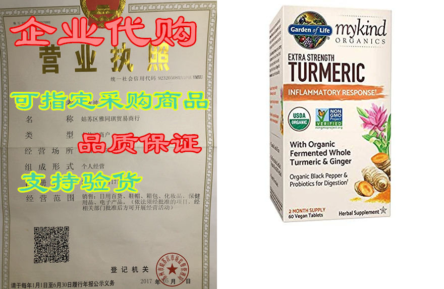 Garden of Life mykind Organics Extra Strength Turmeric In