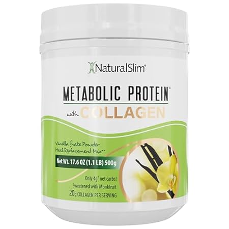 NaturalSlim Metabolic Protein Powder with Collagen Vanill