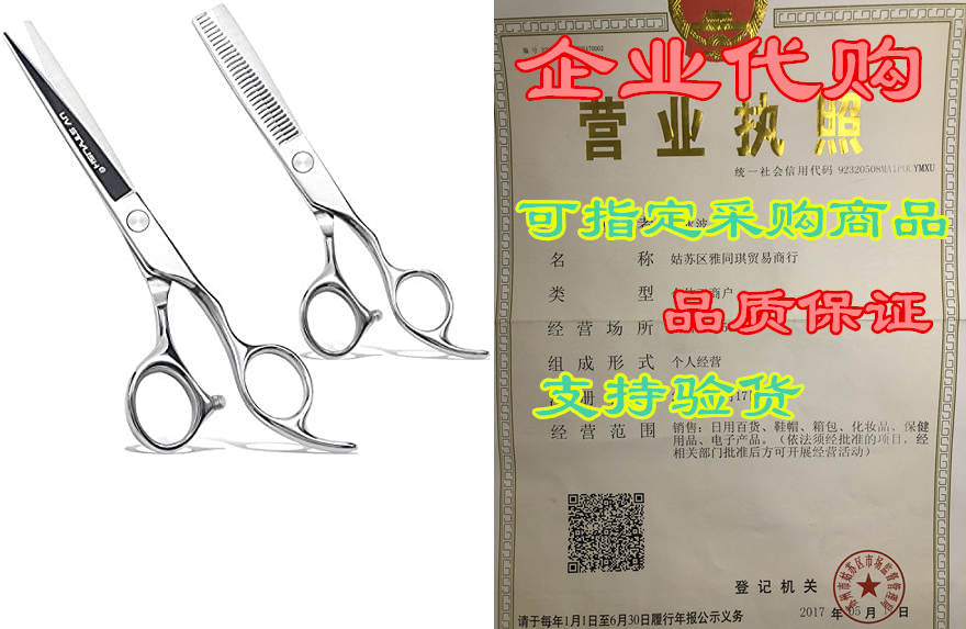 Professional Hair Cutting Scissors Thinning Shears Set-