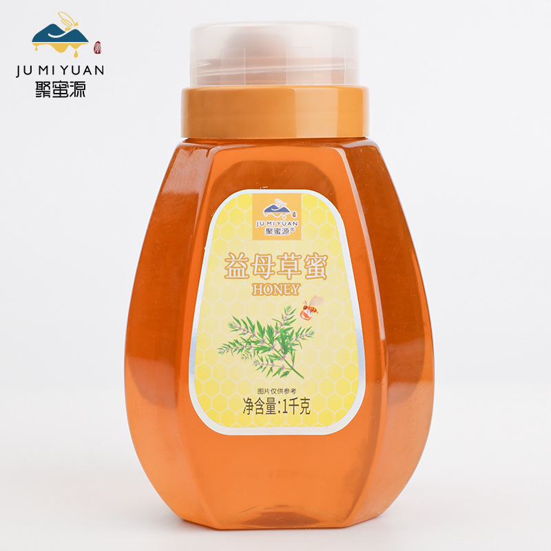 益母草蜂蜜纯正天然深山花蜜正宗添加自产土正品百花农家自产